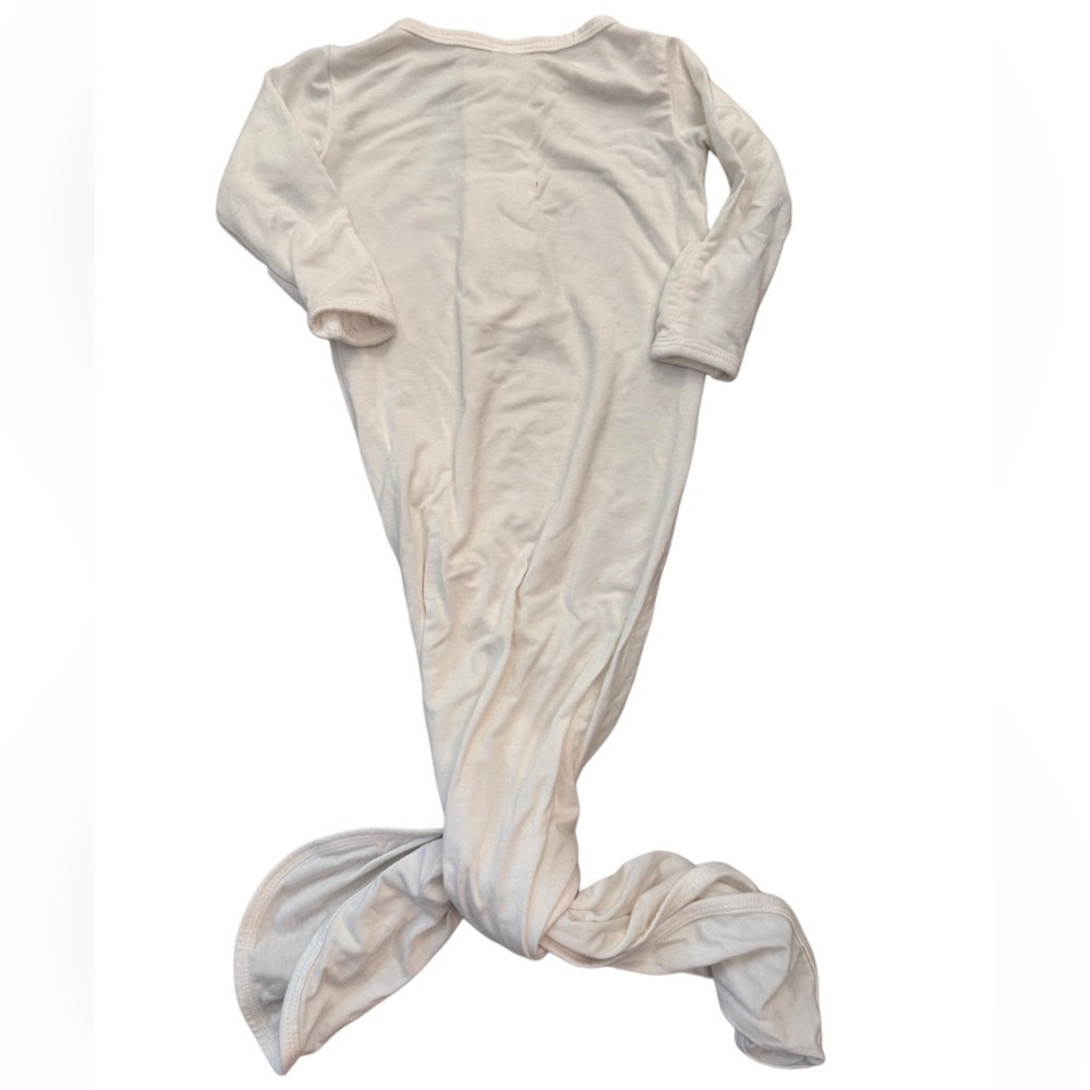 HTF Lou Lou Cream Bamboo Knotted Gown - Picture 2 of 3